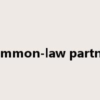 common-law partner是什么意思