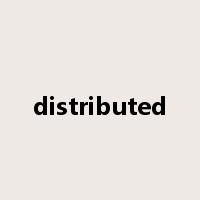 distributed是什么意思