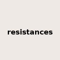 resistances是什么意思