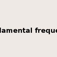 fundamental frequency是什么意思