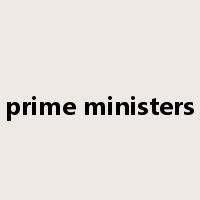 prime ministers是什么意思