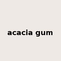 acacia gum是什么意思