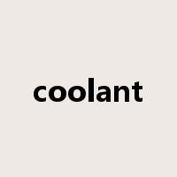 coolant是什么意思