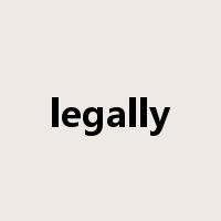 legally是什么意思