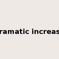 dramatic increase是什么意思