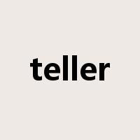teller是什么意思