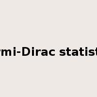 Fermi-Dirac statistics是什么意思