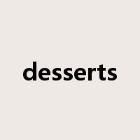 desserts是什么意思
