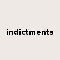 indictments是什么意思