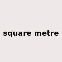 square metre是什么意思