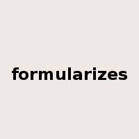 formularizes是什么意思