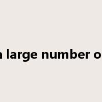 a large number of是什么意思