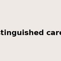 distinguished career是什么意思