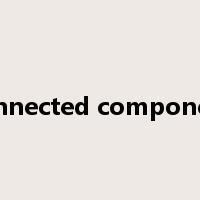 connected component是什么意思