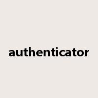 authenticator是什么意思