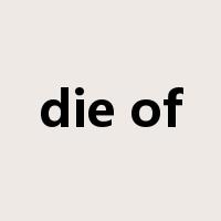 die of是什么意思