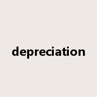 depreciation是什么意思