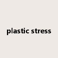 plastic stress是什么意思