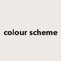 colour scheme是什么意思