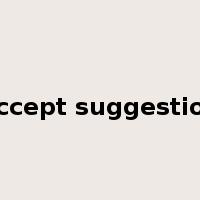 accept suggestion是什么意思