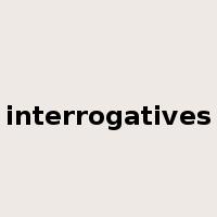 interrogatives是什么意思
