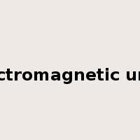 electromagnetic units是什么意思