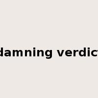 damning verdict是什么意思
