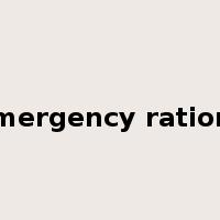 emergency rations是什么意思