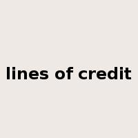 lines of credit是什么意思