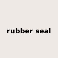 rubber seal是什么意思
