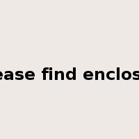 please find enclosed是什么意思