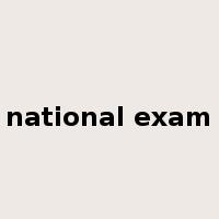 national exam是什么意思