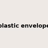 plastic envelope是什么意思