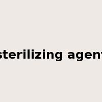 sterilizing agent是什么意思