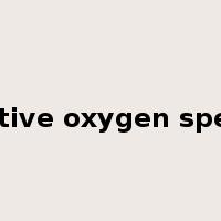 reactive oxygen species是什么意思