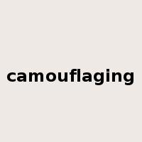 camouflaging是什么意思