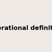 operational definition是什么意思