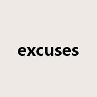 excuses是什么意思
