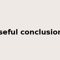 useful conclusions是什么意思