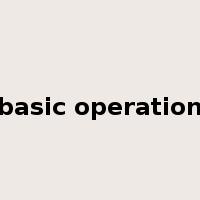 basic operation是什么意思