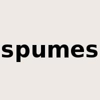 spumes是什么意思