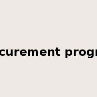 procurement program是什么意思