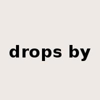 drops by是什么意思