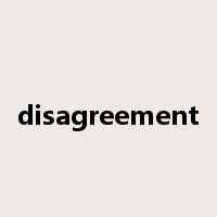 disagreement是什么意思