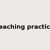 teaching practice是什么意思