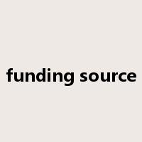 funding source是什么意思