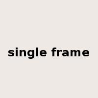 single frame是什么意思