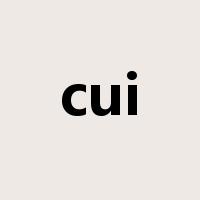 cui是什么意思