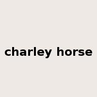 charley horse是什么意思
