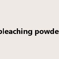 bleaching powder是什么意思